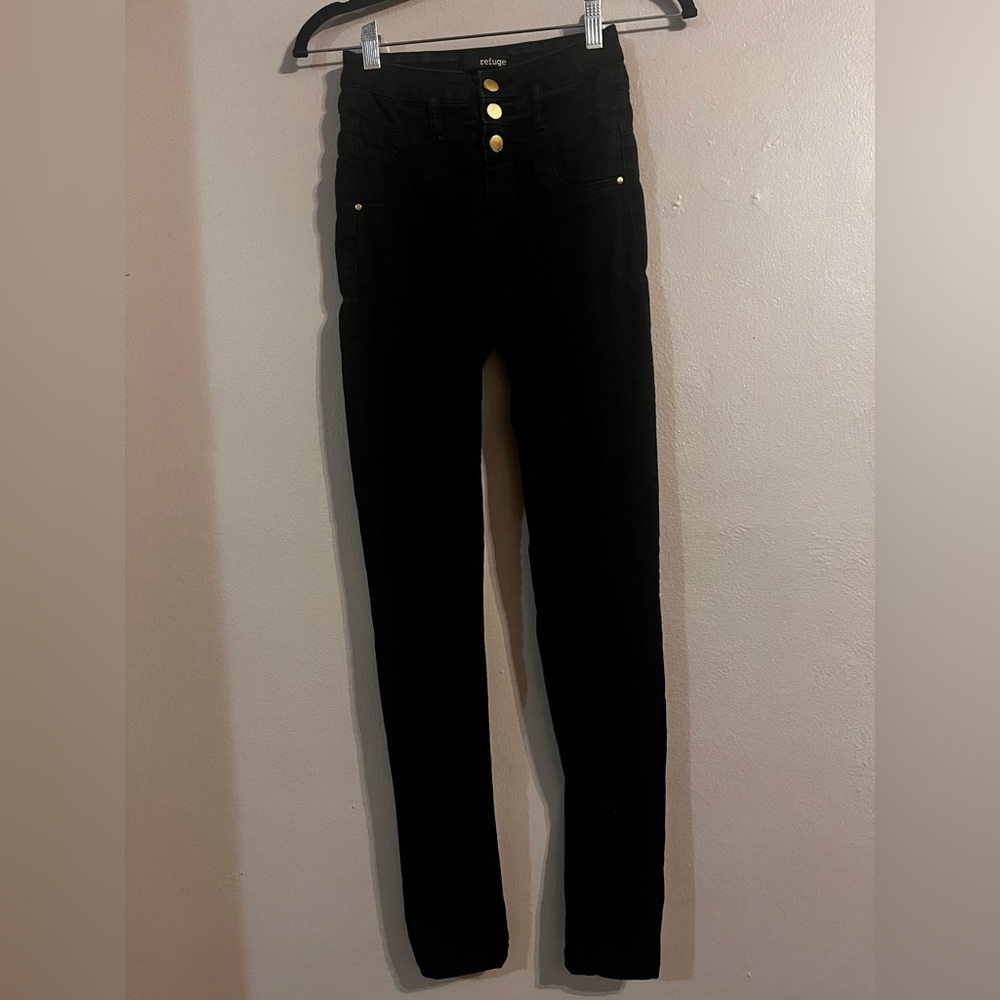 Refuge womens black jeans size 00